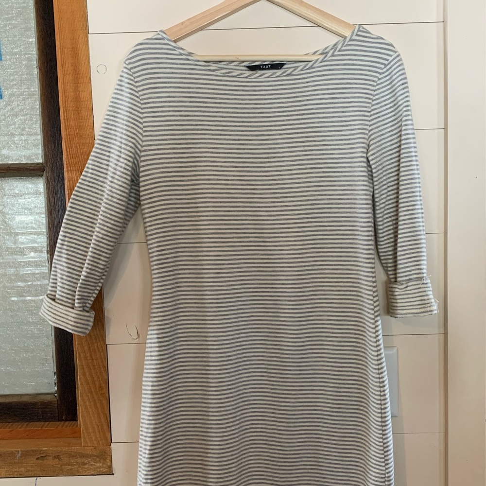 Casual striped sweater dress